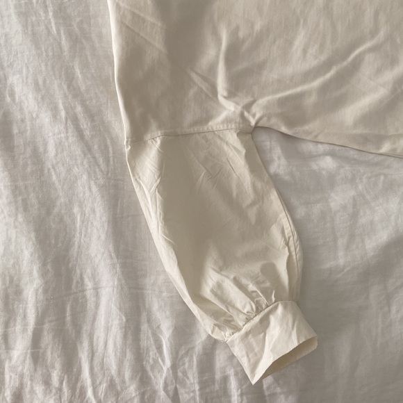 COS Off White Pocketed Jersey and Poplin Dress - Picture 2 of 4